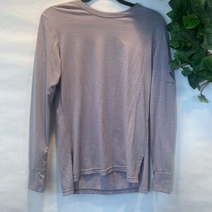 Lake girl Long Sleeve Striped Crew Neck Tee